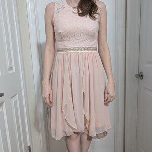 Brand New with Tags (NWT) - Le Chateau Blush Dress - Small.
